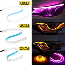Sequential LED Light Strip Turn Signal Indicator DRL Daytime Running Light X2