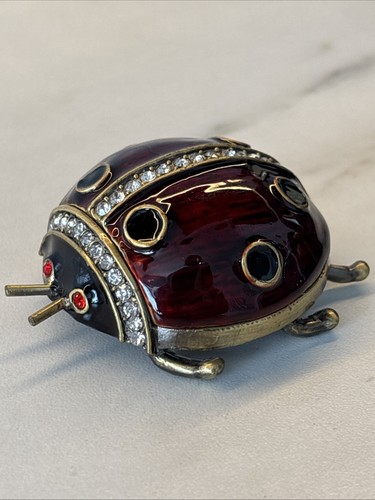Ladybug rhinestone enamel and - enamel,