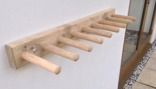 Welly Rack Wall Mounted 80 cm solid oak