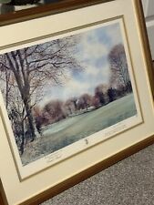"Army Golf Devils Bowl" Ltd Edition Signed Terry Harrison  Framed Print, 1989