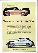 MG MGB LE Roadster & GT