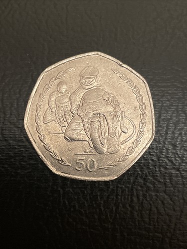 50p pence coin 1997 iom - pence,