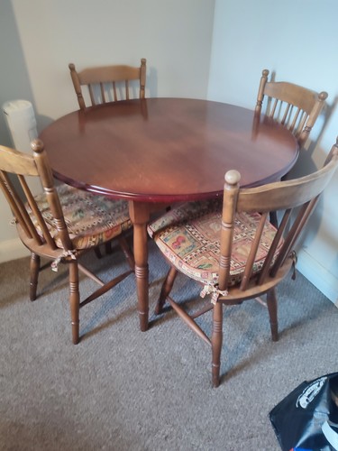 Solid wood dining table - solid, and
