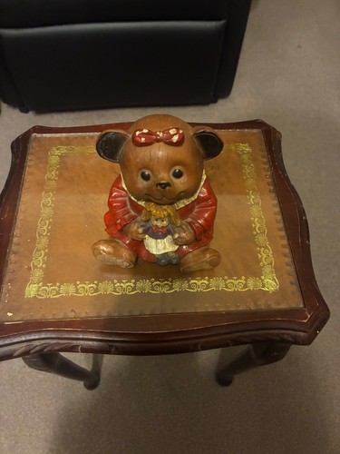 Vintage carved wooden - vintage, teddy