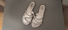 Tu Size 5 Flat Slip On Silver