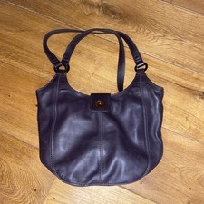 CLARKS  BROWN LEATHER SHOULDER BAG SLOUCH HANDBAG TOTE