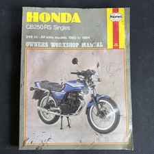 Honda CB250 RS Singles Haynes Owners Manual 1980-84