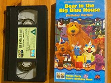 bear in the big blue house Birthday  parties VHS Video  case pre owned