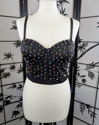 New black colourful studded - black,