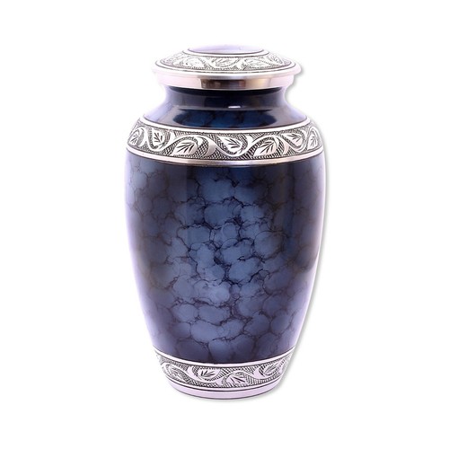 Large blue cloud cremation - blue,