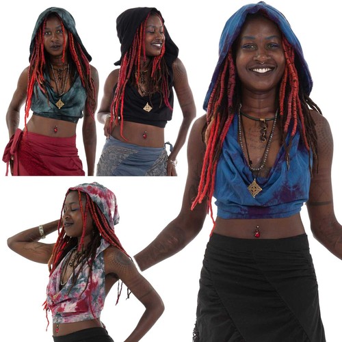 Backless cowl neck - neck, hooded
