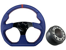Blue Black D1 350mm Steering