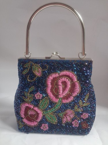 Beaded bag beautiful floral - *beaded, bag*