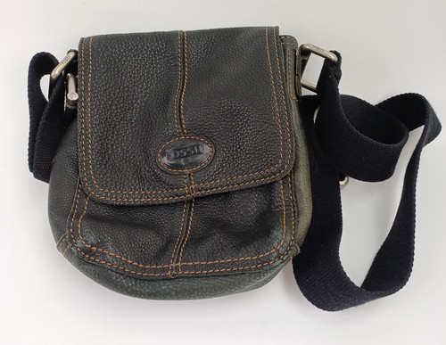 Fossil black leather - fossil, small