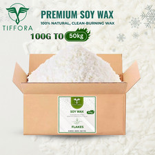 1KG-50KG Soy Wax 100% Pure Candle Making Wax Natural Flakes Clean Burning Soya