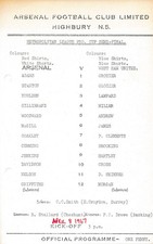 Arsenal Reserves v West Ham United (Metro League Cup Semi Final) 1966/1967
