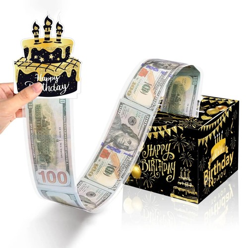 Birthday cash gift box - birthday, pull