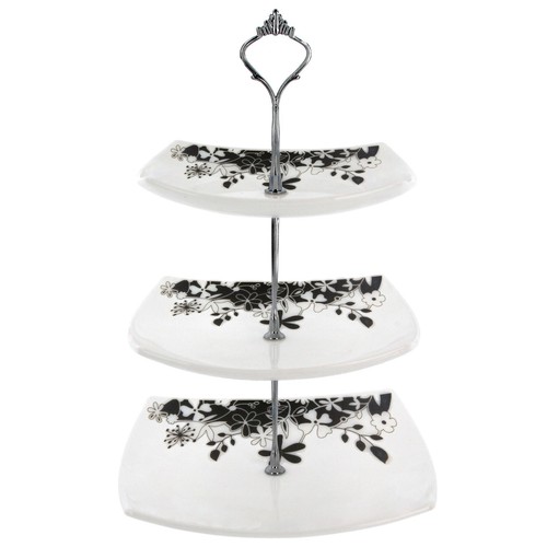 Tier cake stand floral - stand,