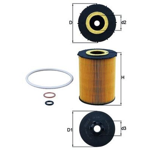 Oil filter for - bmw, series