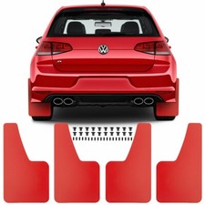 Red Mud Flaps For VW Golf MK4