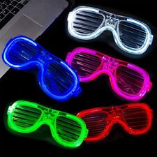 Flashing Party Glasses LED Light Up Glow Neon Shutter Shades Disco Rave