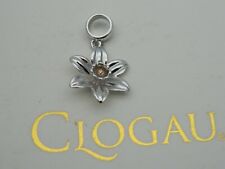 Welsh Clogau Sterling Silver & 9ct Rose Gold Daffodil Bead Charm