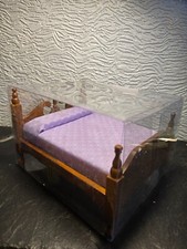 doll house furniture emporium walnut double bed  1.12 B