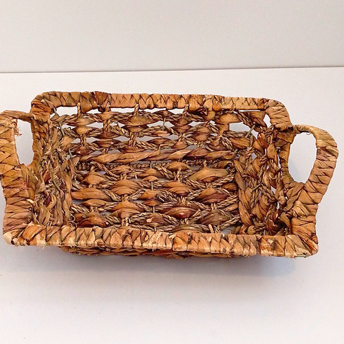 Brown wicker woven rustic - brown,