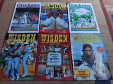 Wisden and  The Cricketer Magazines ×78 From The 1980s  Last week before dumping