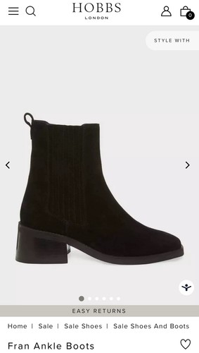 Hobbswomen black fran ankle - hobbswomen's,