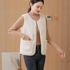 Ladies Fleece Fur Body Warmer