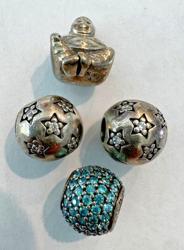 Lot pandora sterling - 4,