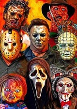 HORROR MOVIE VILLAINS BB2 POSTER PRINT A4 A3 SIZE BUY 2 GET ANY 2 FREE