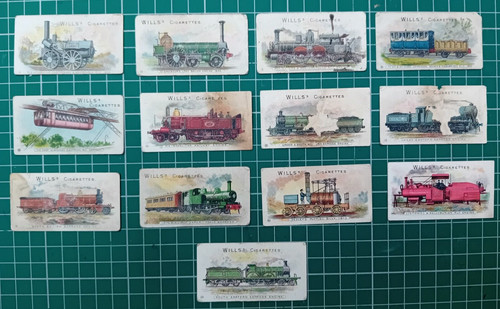 Wills cigarette cards train - cards, -train