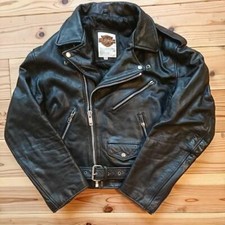 HARLEY DAVIDSON Used double riders jacet Lether Some damage SIZE 40