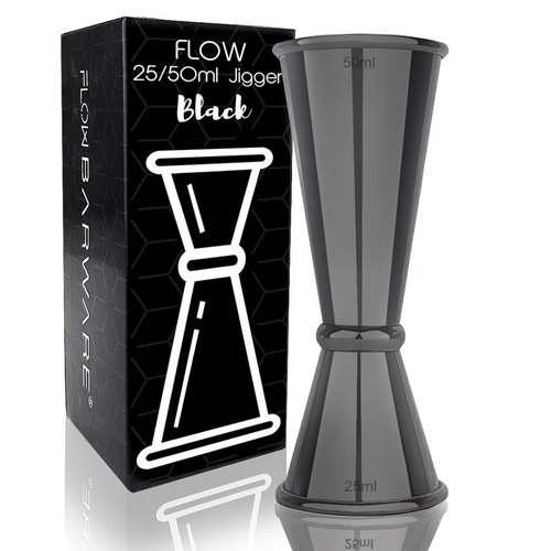 Black cocktail jigger dual - cocktail,