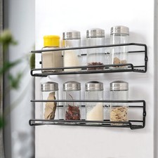2x Wall Mount Spice Rack