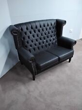 Chesterfield Style New Queen Anne .High backed sofa 2str. Rare Furniture