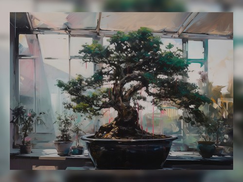 Bonsai tree garden oil - tree,