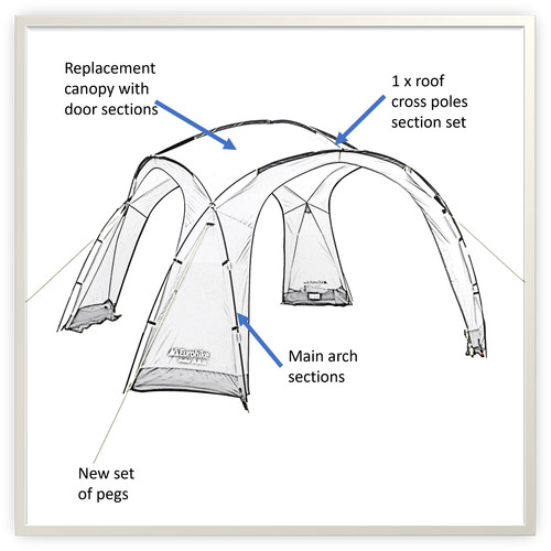 Eurohike dome event shelter - eurohike,