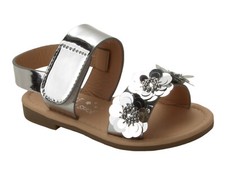 GIRLS SILVER FLOWER CASUAL