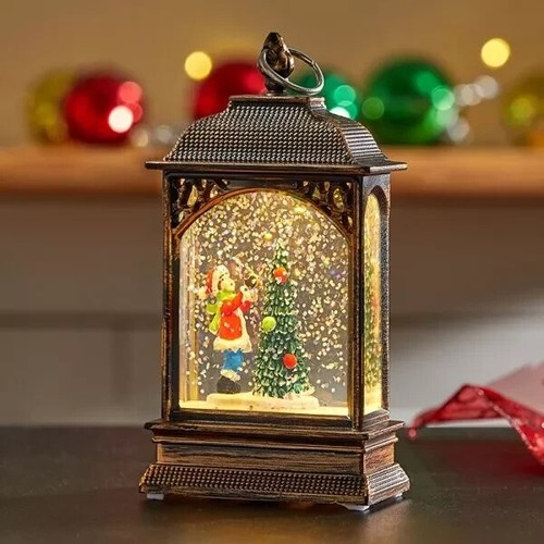 Christmas snow globe lantern - christmas,