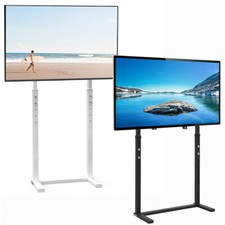 Double Pole Adjustable TV Cart