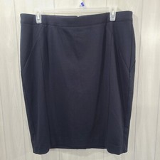 Lane Bryant Black Plus Size Dress Skirt Size 18 career witchy Gothic sexy