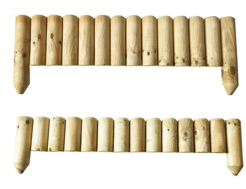 Wooden log picket - wooden, panels