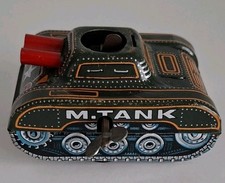 Tin Plate Wind Up M Tank.
