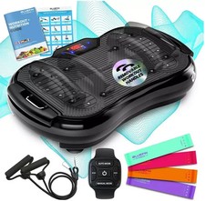 Bluefin Fitness Ultra Slim Plus Vibration Plate Platform Exercise Machine Black