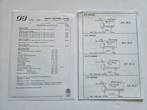Dennis truck specifications - dennis,