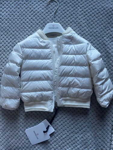 Moncler enfant white padded - moncler,