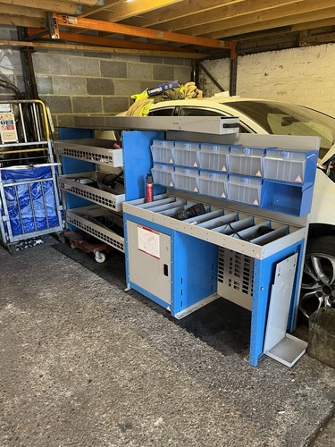 Van racking metal shelving - van,